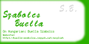szabolcs buella business card